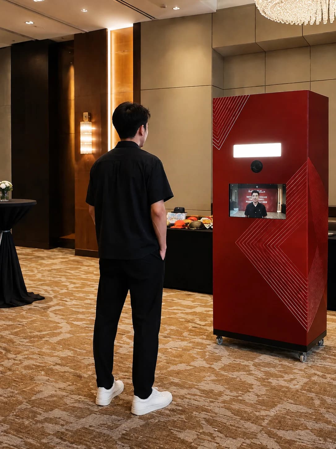 Chụp ảnh tại photobooth