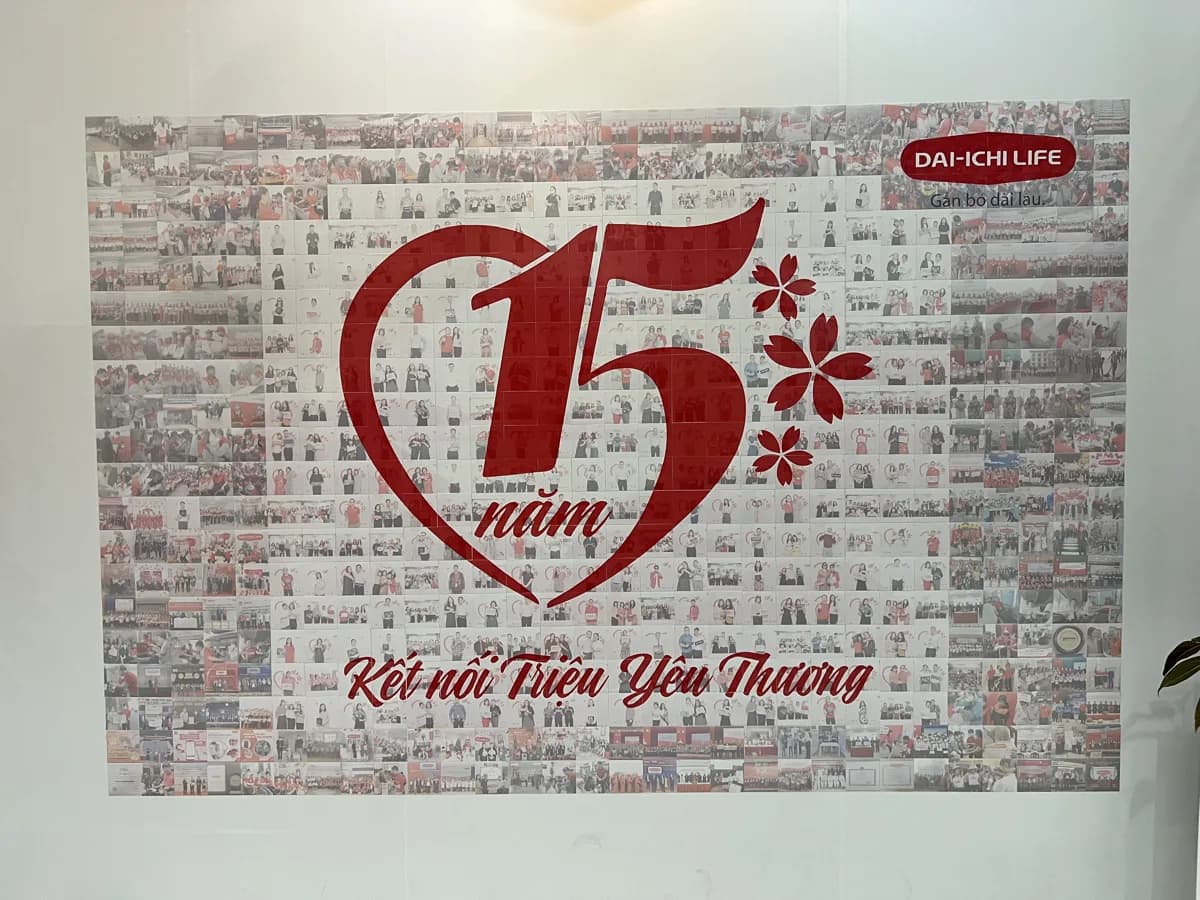 Tường ảnh mosaic