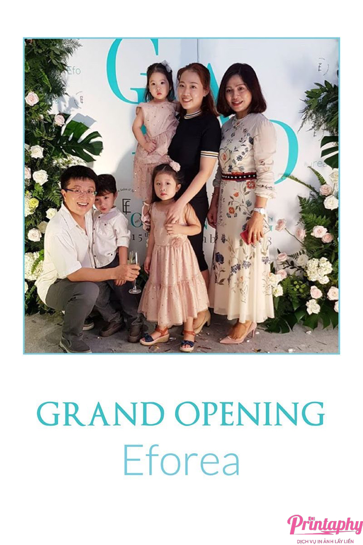 tổ chức lễ khai trương, tổ chức lễ khánh thành, tổ chức tiệc khai trương, tổ chức tiệc khánh thành với dịch vụ in ảnh lấy liền Printaphy Photobooth