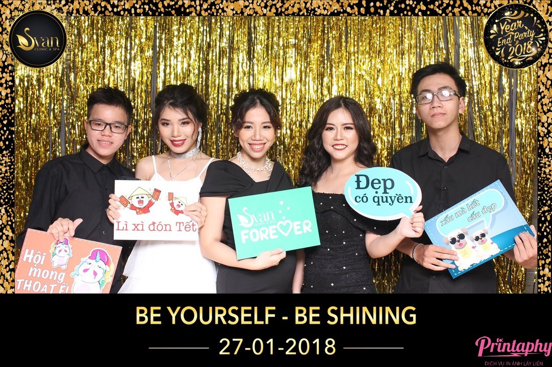 Tổ chức tiệc cuối năm, tổ chức tiệc tất niên với dịch vụ chụp ảnh Printaphy Photobooth