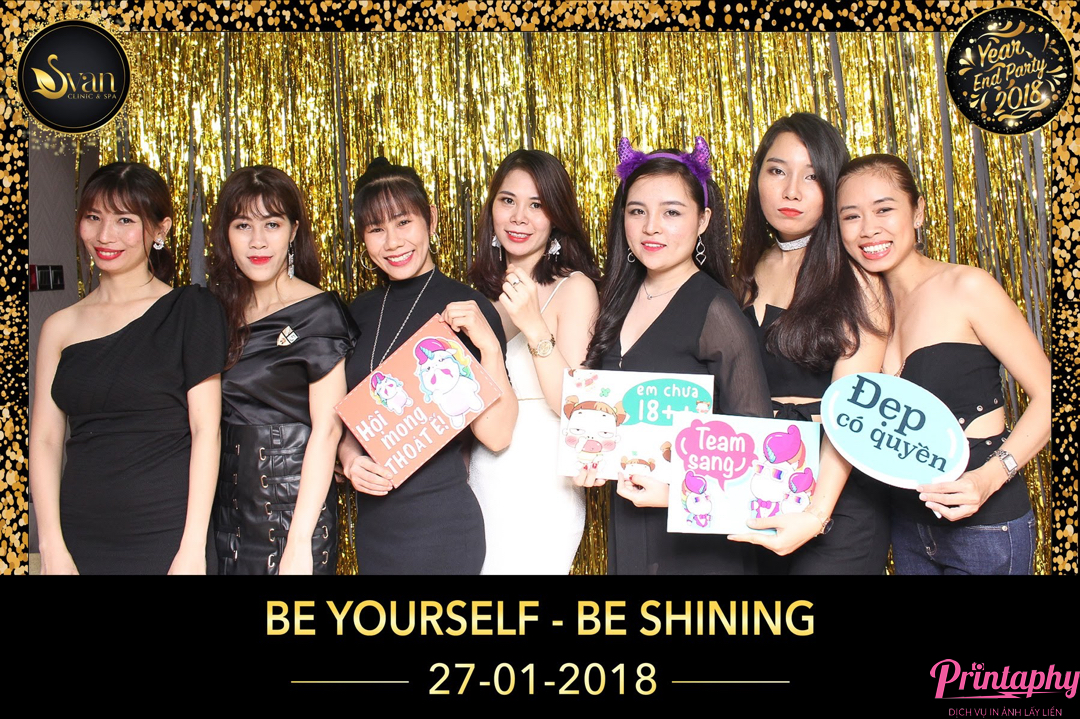 Tổ chức tiệc cuối năm, tổ chức tiệc tất niên với dịch vụ chụp ảnh Printaphy Photobooth