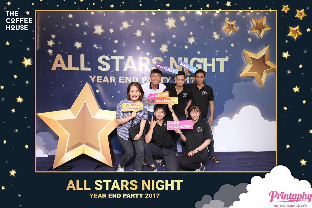Tổ chức tiệc cuối năm, tổ chức tiệc tất niên với dịch vụ chụp ảnh Printaphy Photobooth