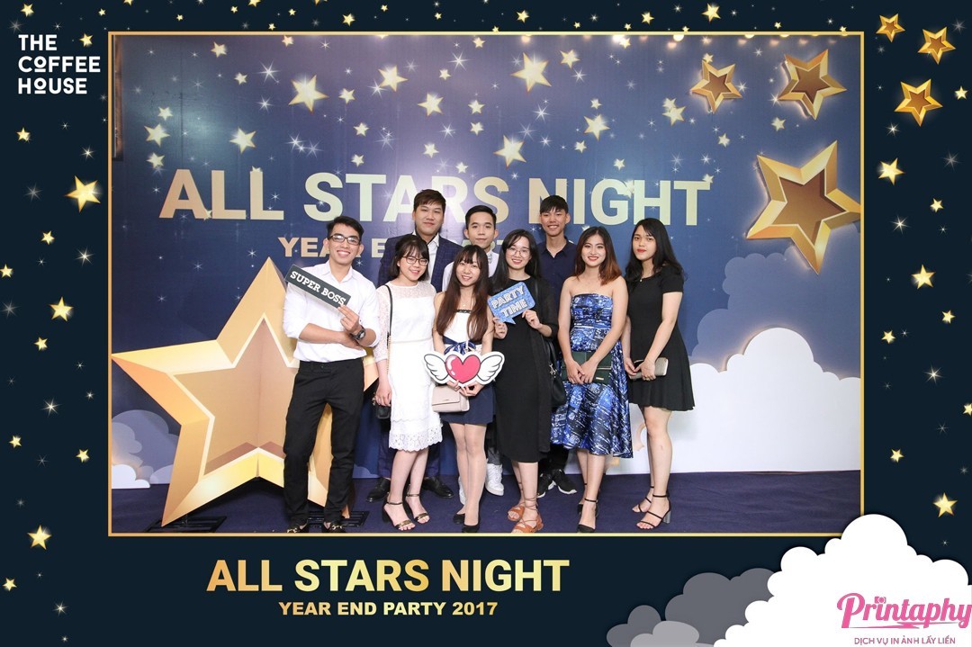 Tổ chức tiệc cuối năm, tổ chức tiệc tất niên với dịch vụ chụp ảnh Printaphy Photobooth
